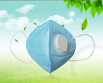 耐斯安廠家直銷(xiāo)一次性口罩N1V無(wú)紡布帶呼吸閥防塵防毒防臭防尾氣